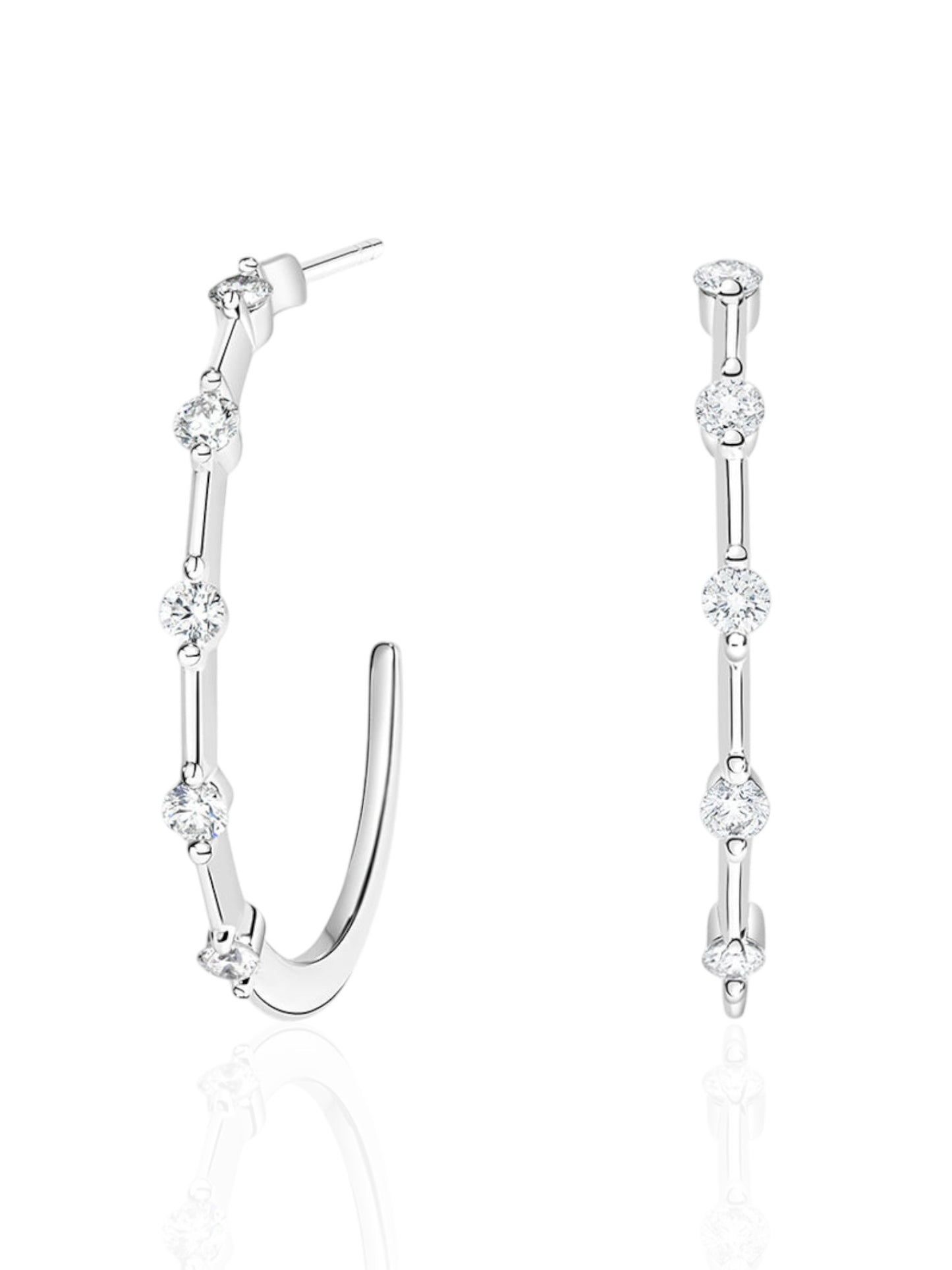 Ios Stationed Hoop Earrings