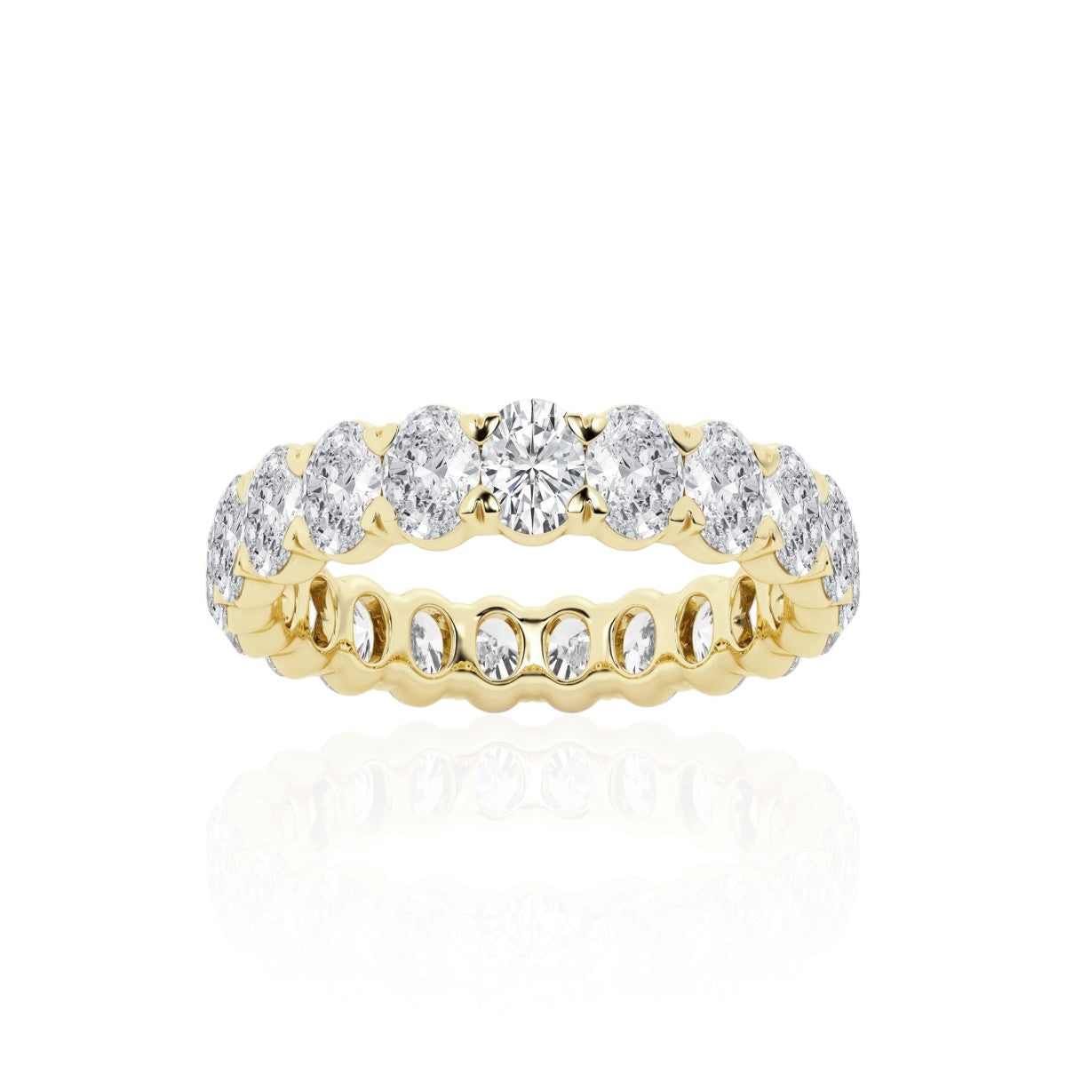 Oval Infinity Band in 14k Yellow Gold