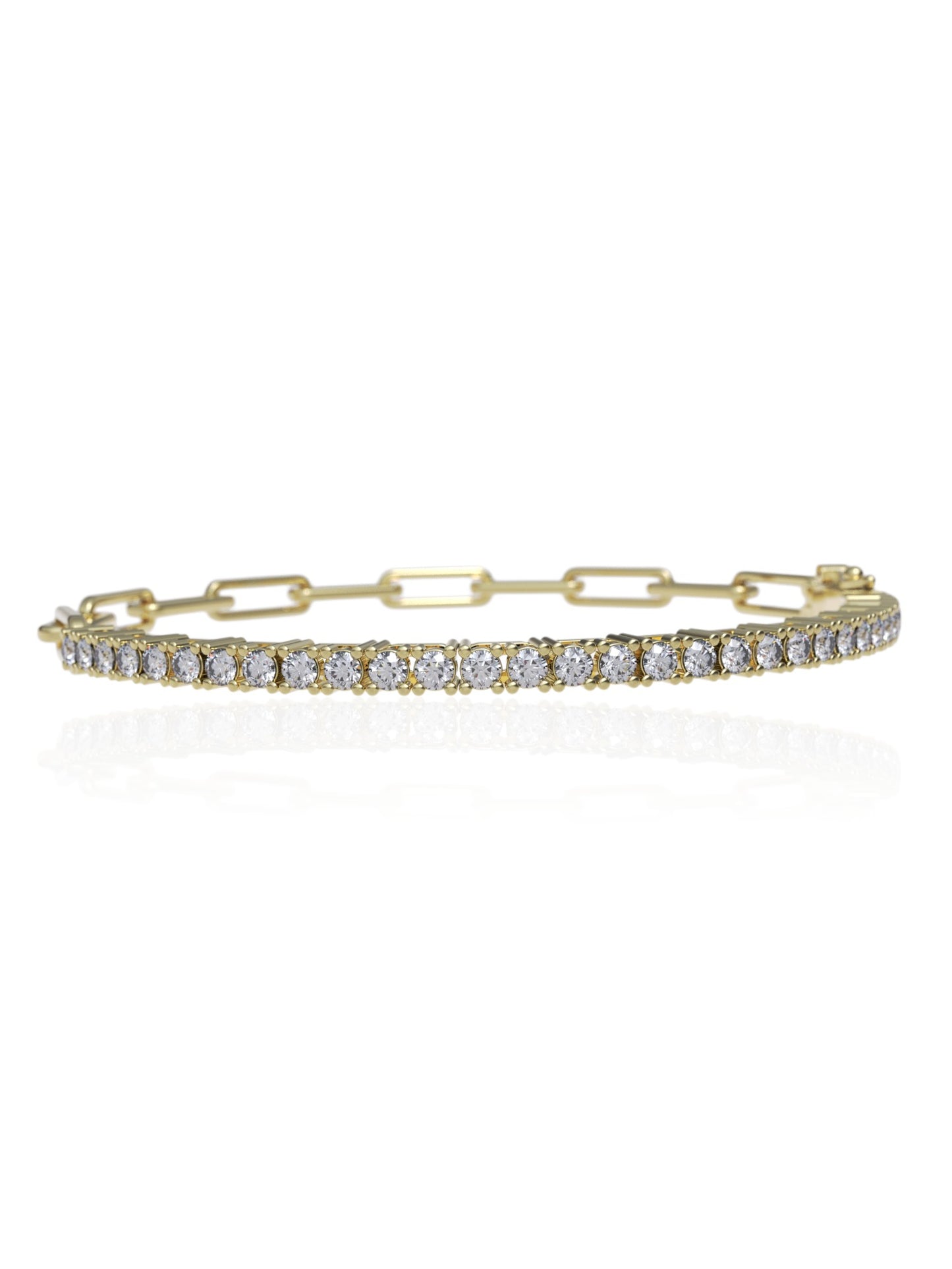 Milos Paperclip Tennis Bracelet