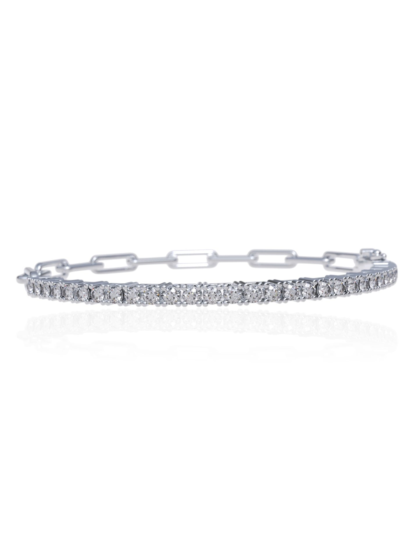 Milos Paperclip Tennis Bracelet