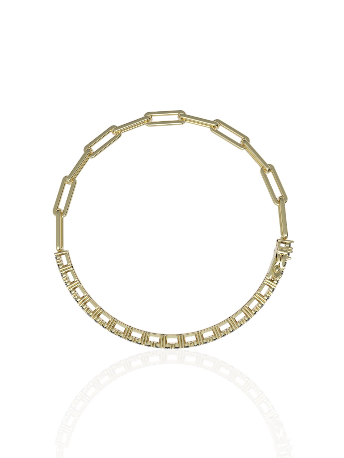Milos Paperclip Tennis Bracelet