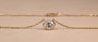 Oval Diamond Bezel Pendant Necklace