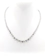 Vara Love Necklace- Heart Shaped Tennis Necklace