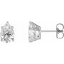 Pear Solitaire Studs