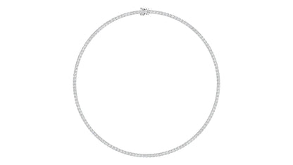 Round Brilliant Diamond Tennis Necklace - 14 Carats