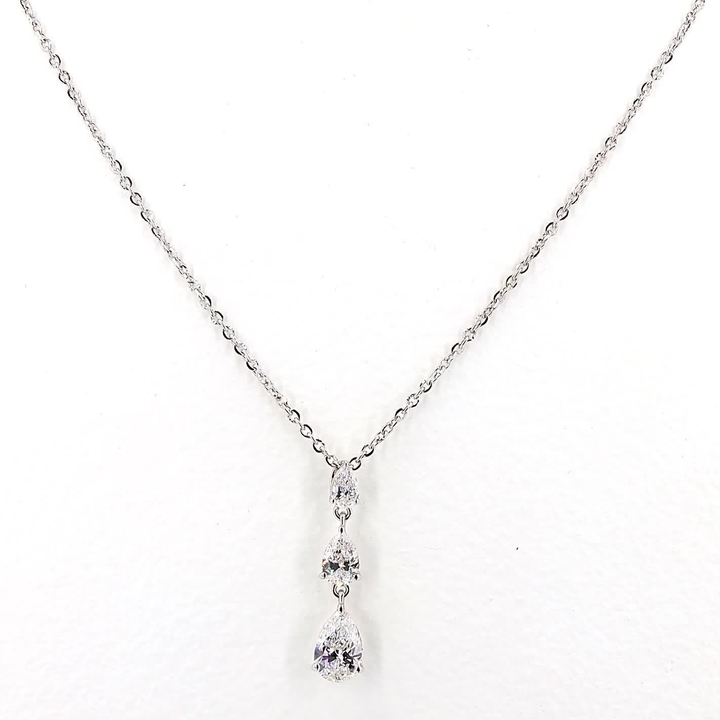 Pear Tear Drop Necklace