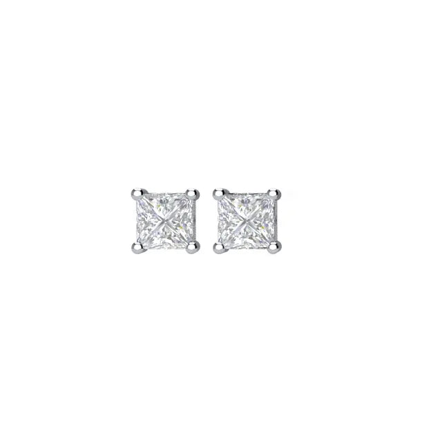Princess Solitaire Studs