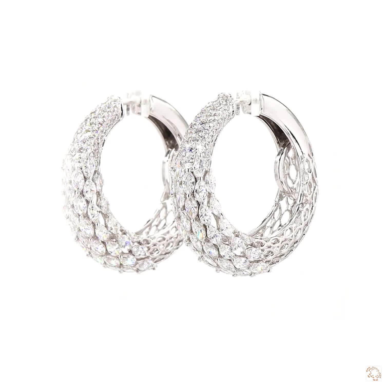 Fire & Ice Diamond Earrings