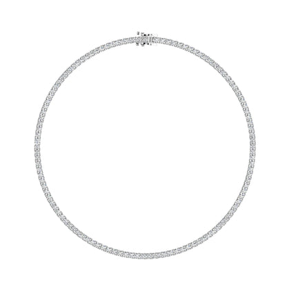 Round Brilliant Diamond Tennis Necklace - 10 Carats