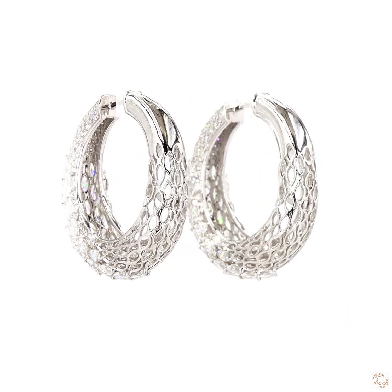 Fire & Ice Diamond Earrings