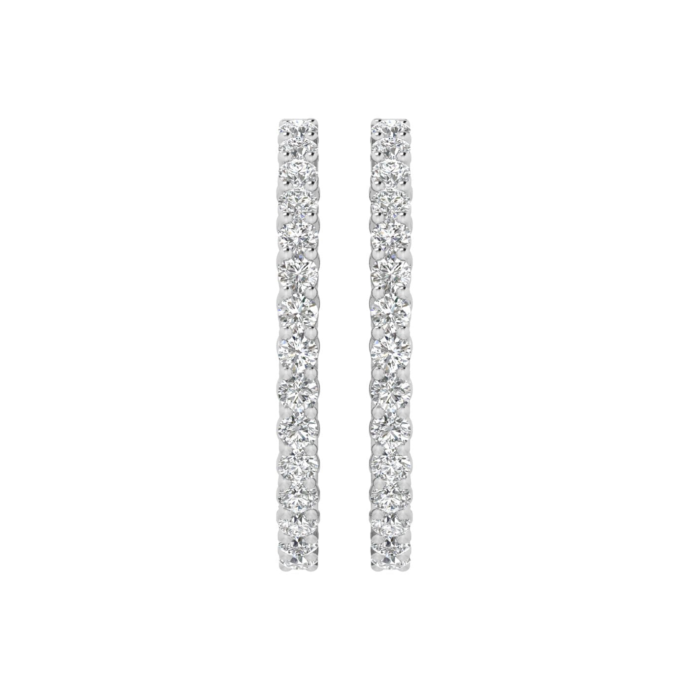 Diamond Hoop Earrings