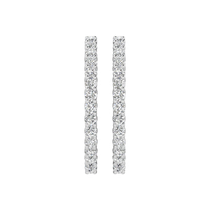 Diamond Hoop Earrings