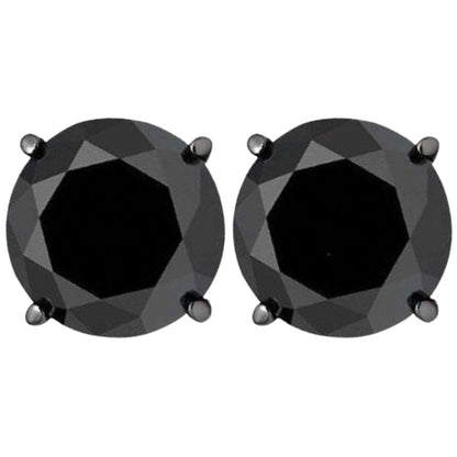 Black Diamond Stud Earrings