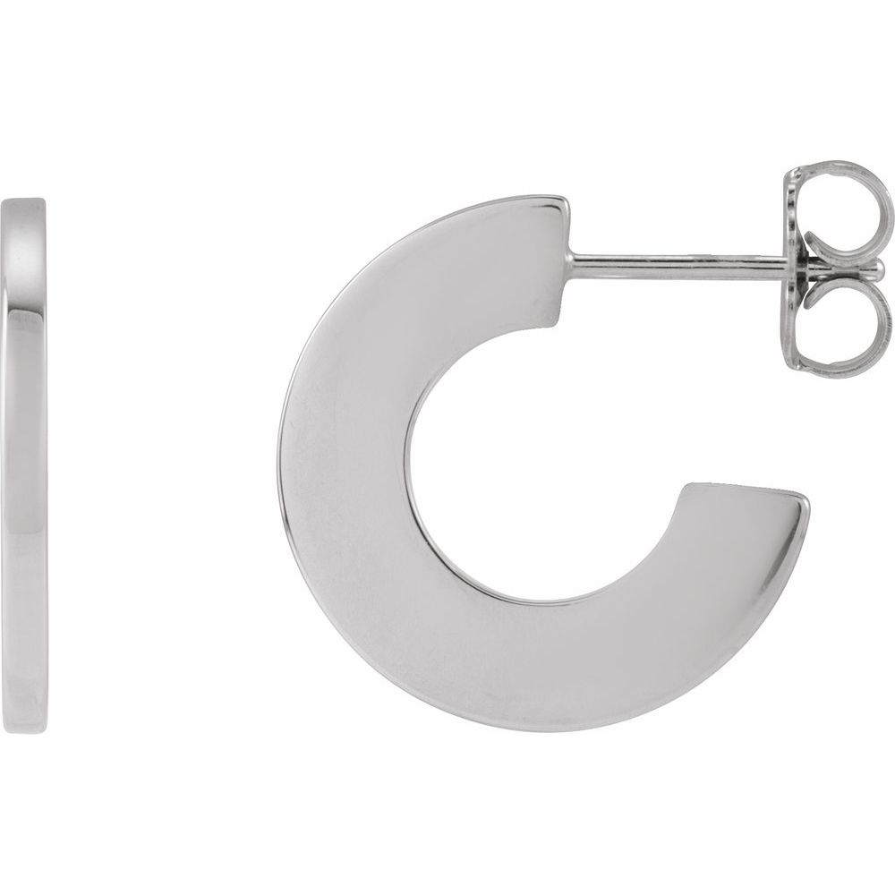 Lyra Hoops - 14K Gold & Platinum