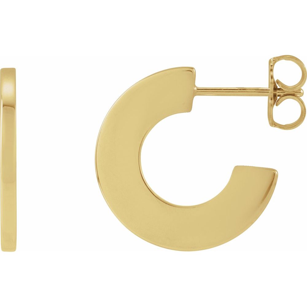 Lyra Hoops - 14K Gold & Platinum