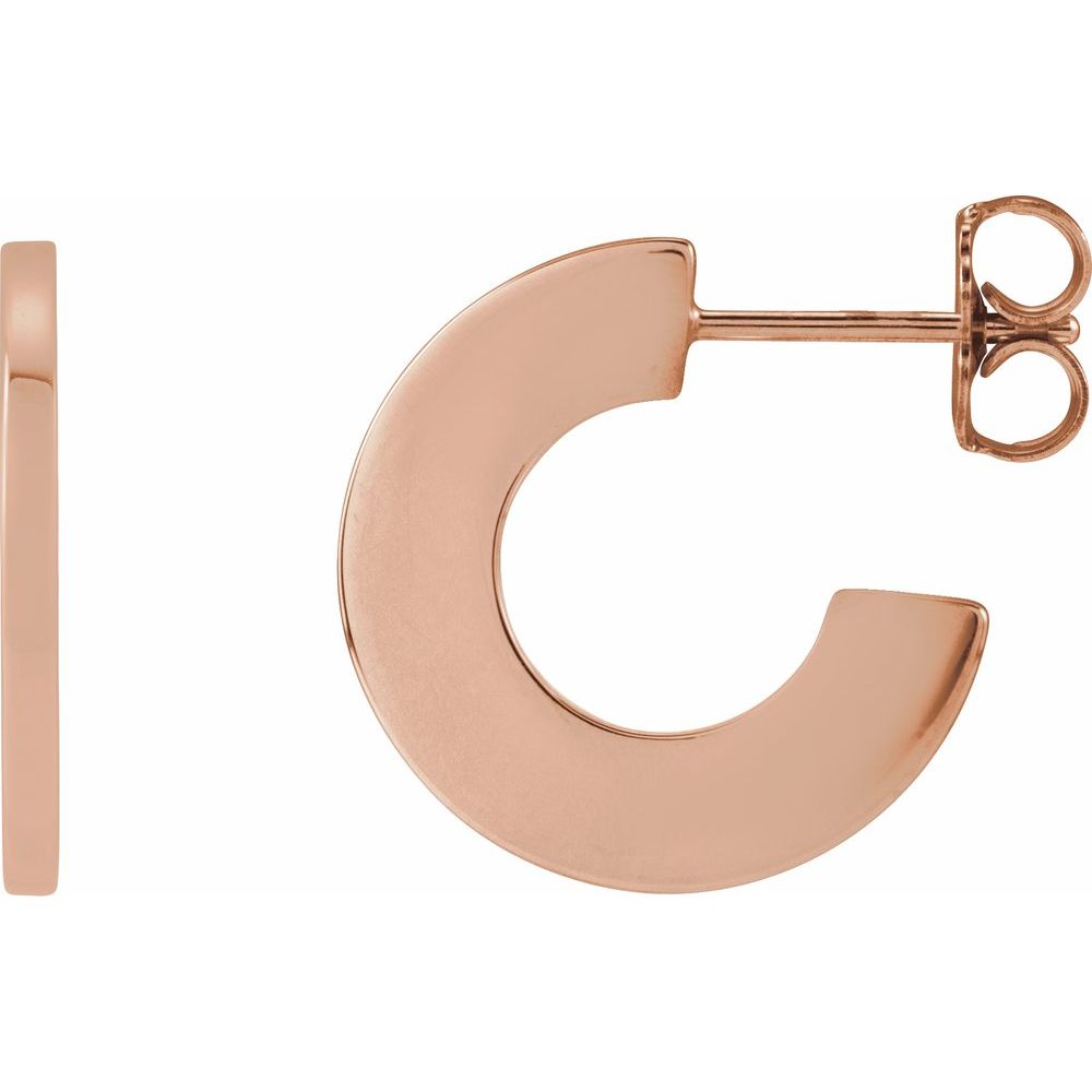 Lyra Hoops - 14K Gold & Platinum