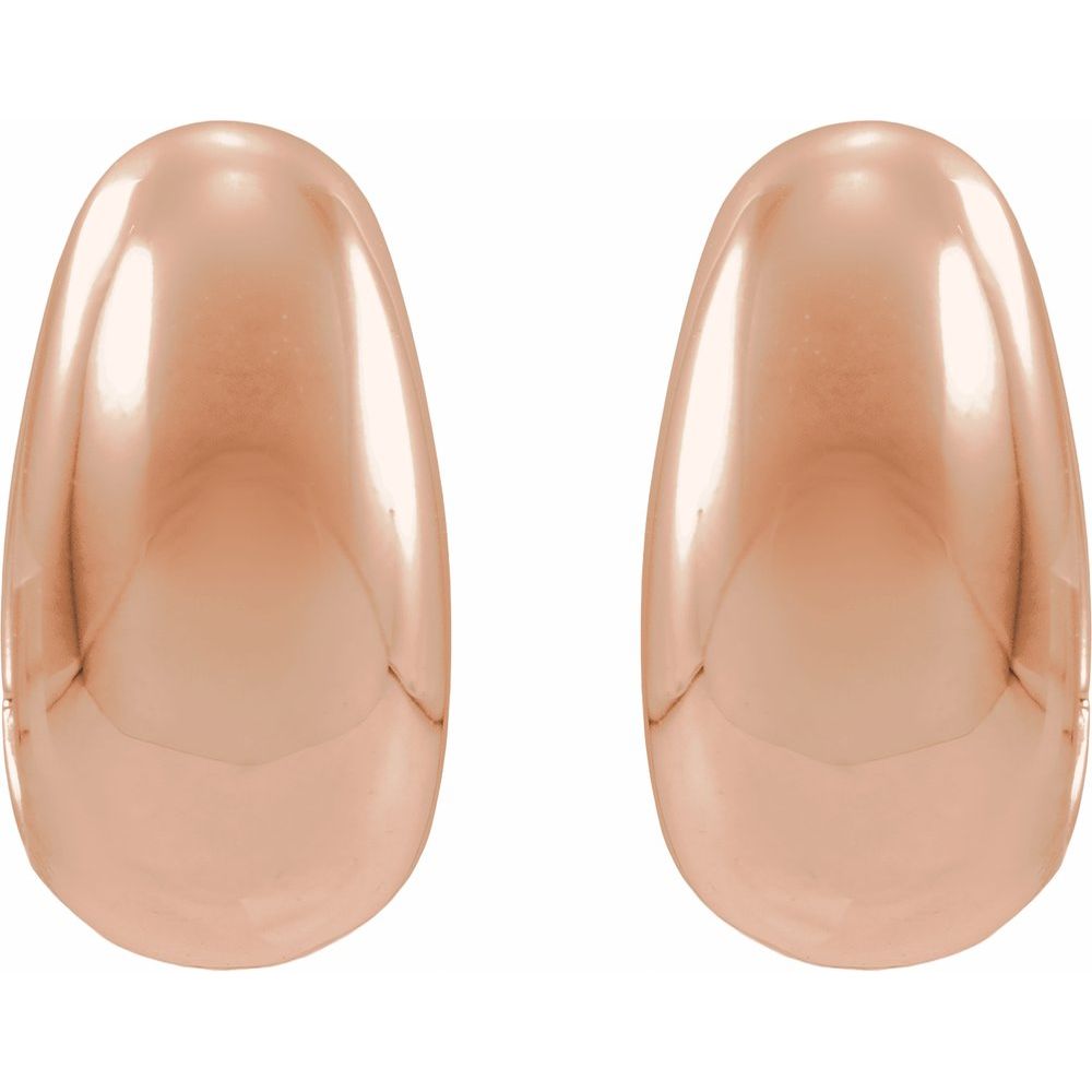 Rhea Hoops - 14K Gold & Platinum