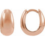 Rhea Hoops - 14K Gold & Platinum