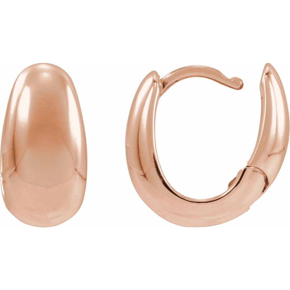 Rhea Hoops - 14K Gold & Platinum
