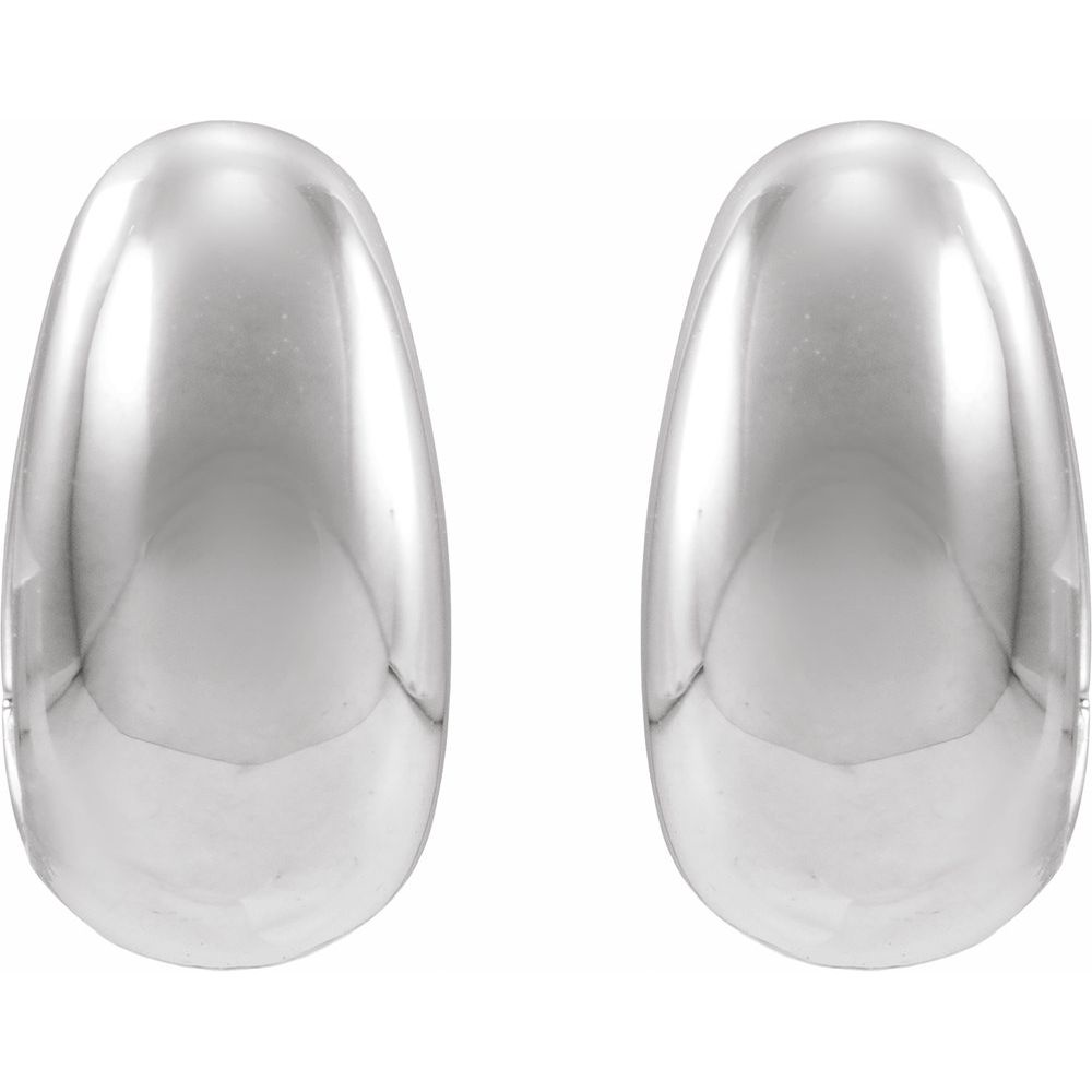 Rhea Hoops - 14K Gold & Platinum