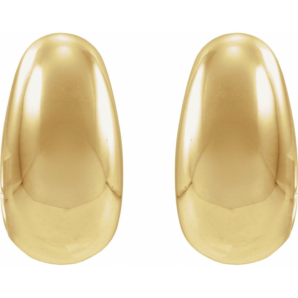 Rhea Hoops - 14K Gold & Platinum