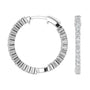 Chelsea Round Brilliant Diamond Hoop Earrings (TCW: 1)