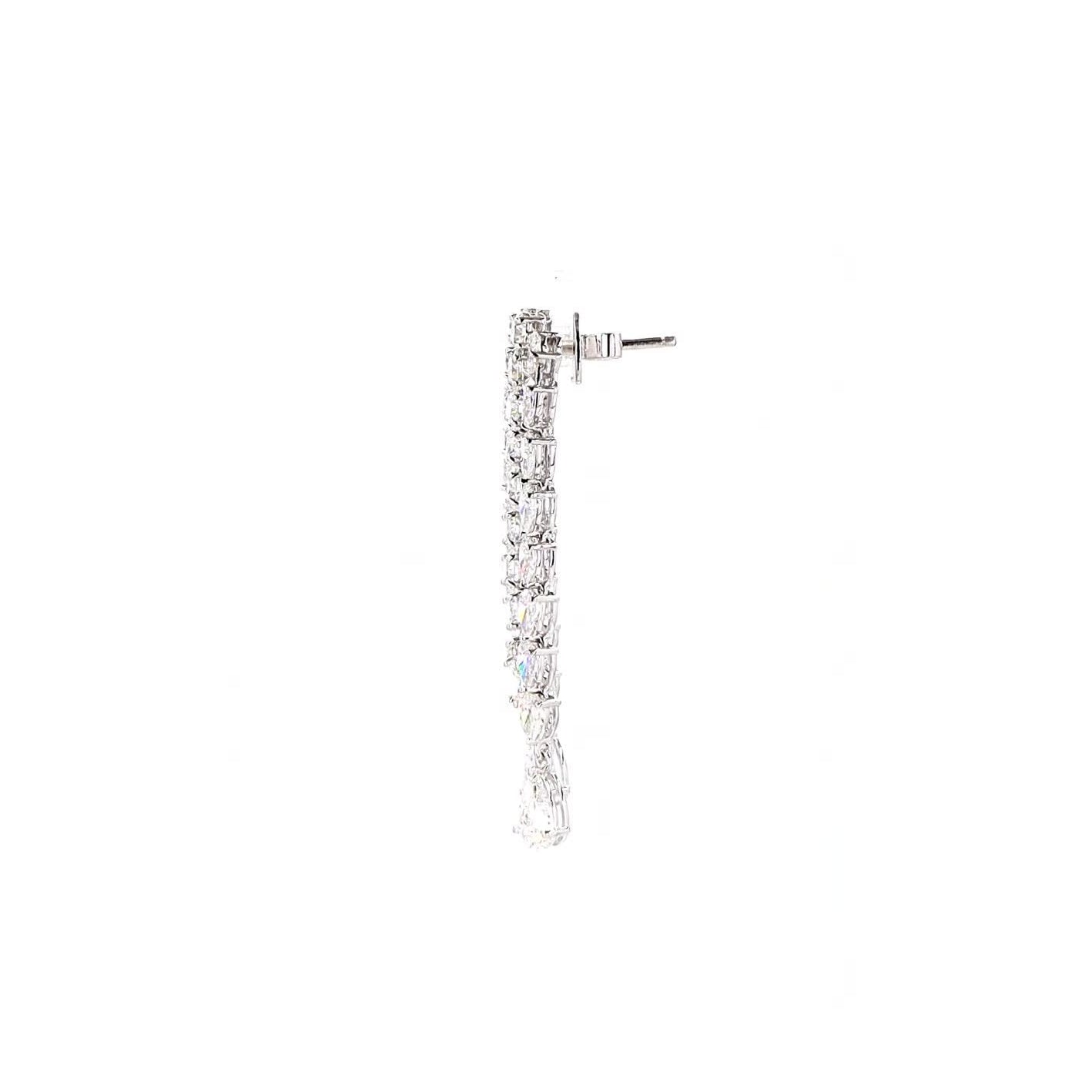 Vara Drop Diamond Earrings