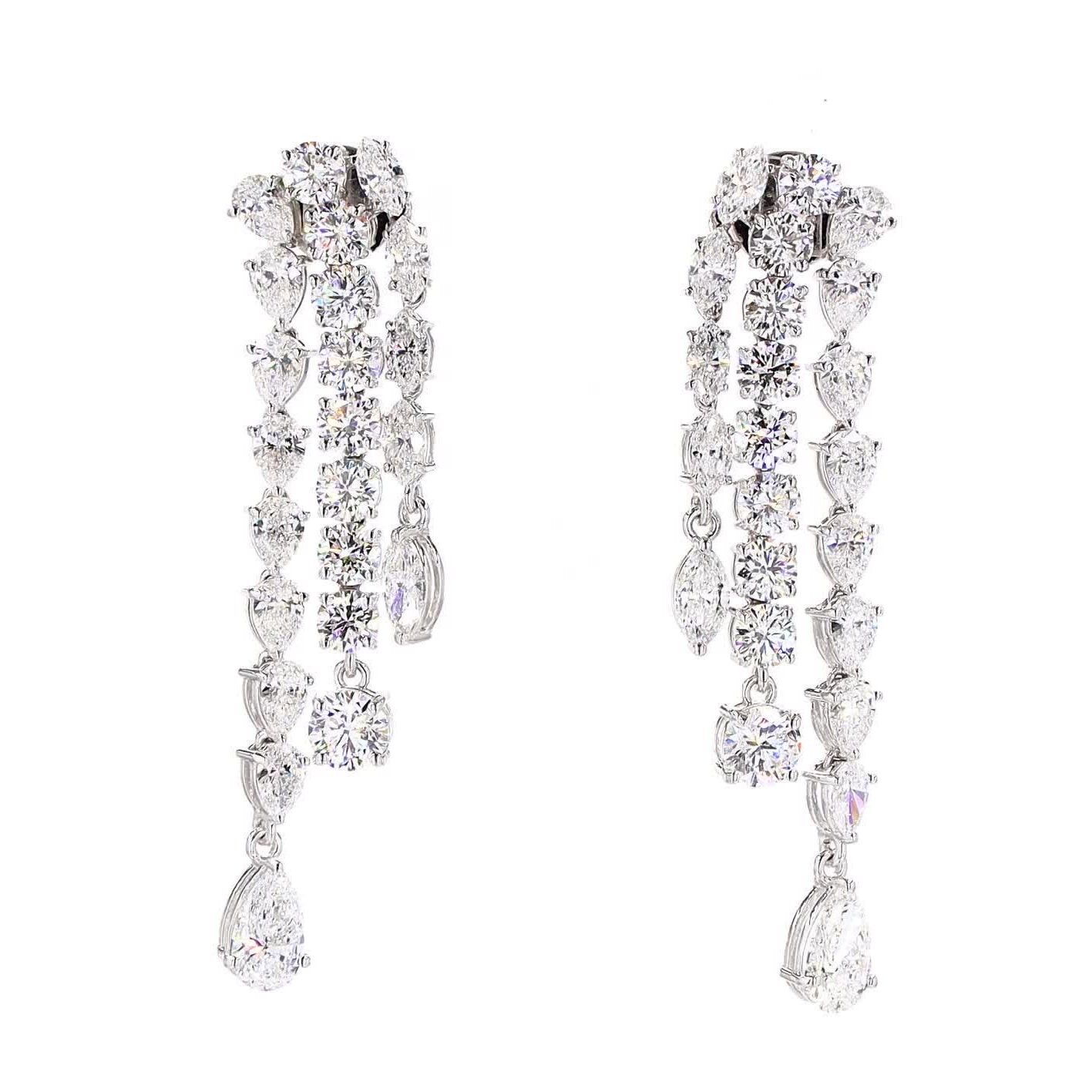 Vara Drop Diamond Earrings