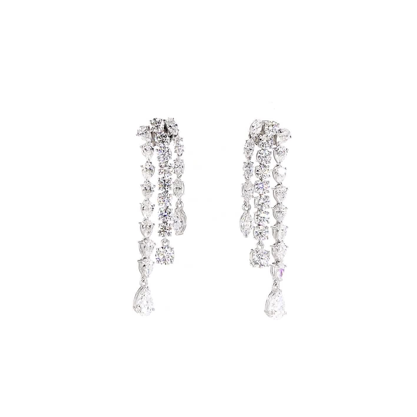 Vara Drop Diamond Earrings