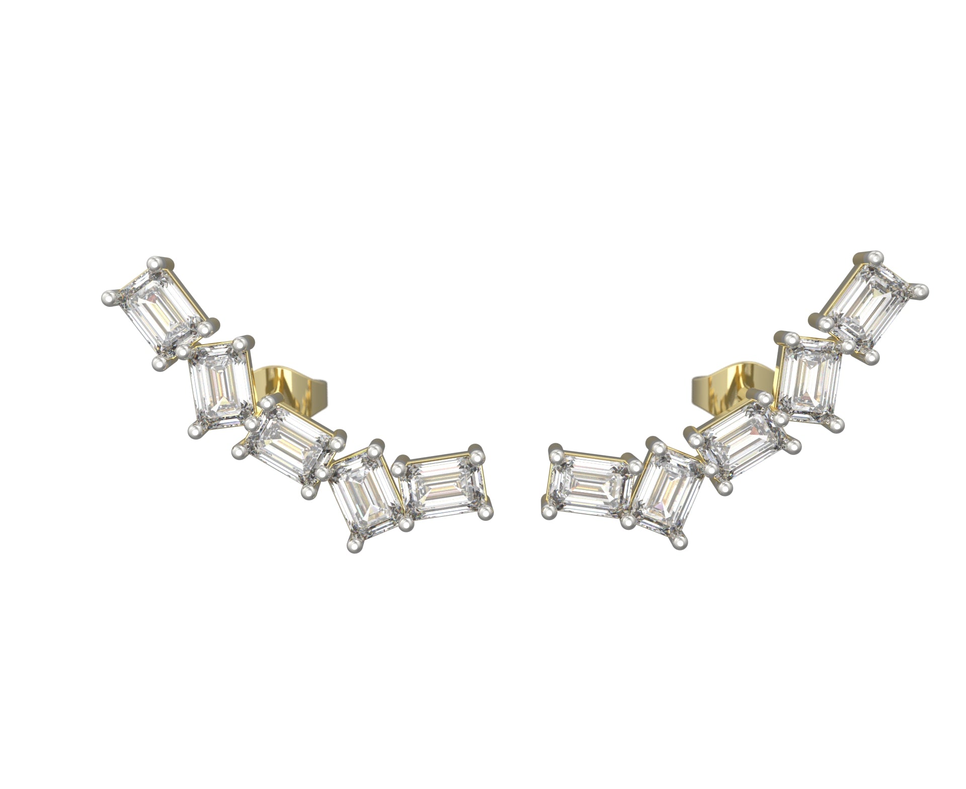 Emerald Climber Earrings (TCW: 1.82)