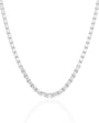 Emerald East-West Tennis Necklace
