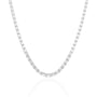 Emerald East-West Tennis Necklace