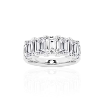 Five-Stone Emerald Half Eternity Band (TCW 5.67)