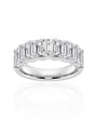 Seven-Stone Emerald Half Eternity Band (TCW: 4.45)