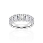 Seven-Stone Emerald Half Eternity Band (TCW: 4.45)