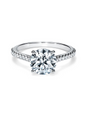 Vara Brilliant Round Engagement Ring in 18k White Gold (TCW: 1.6)