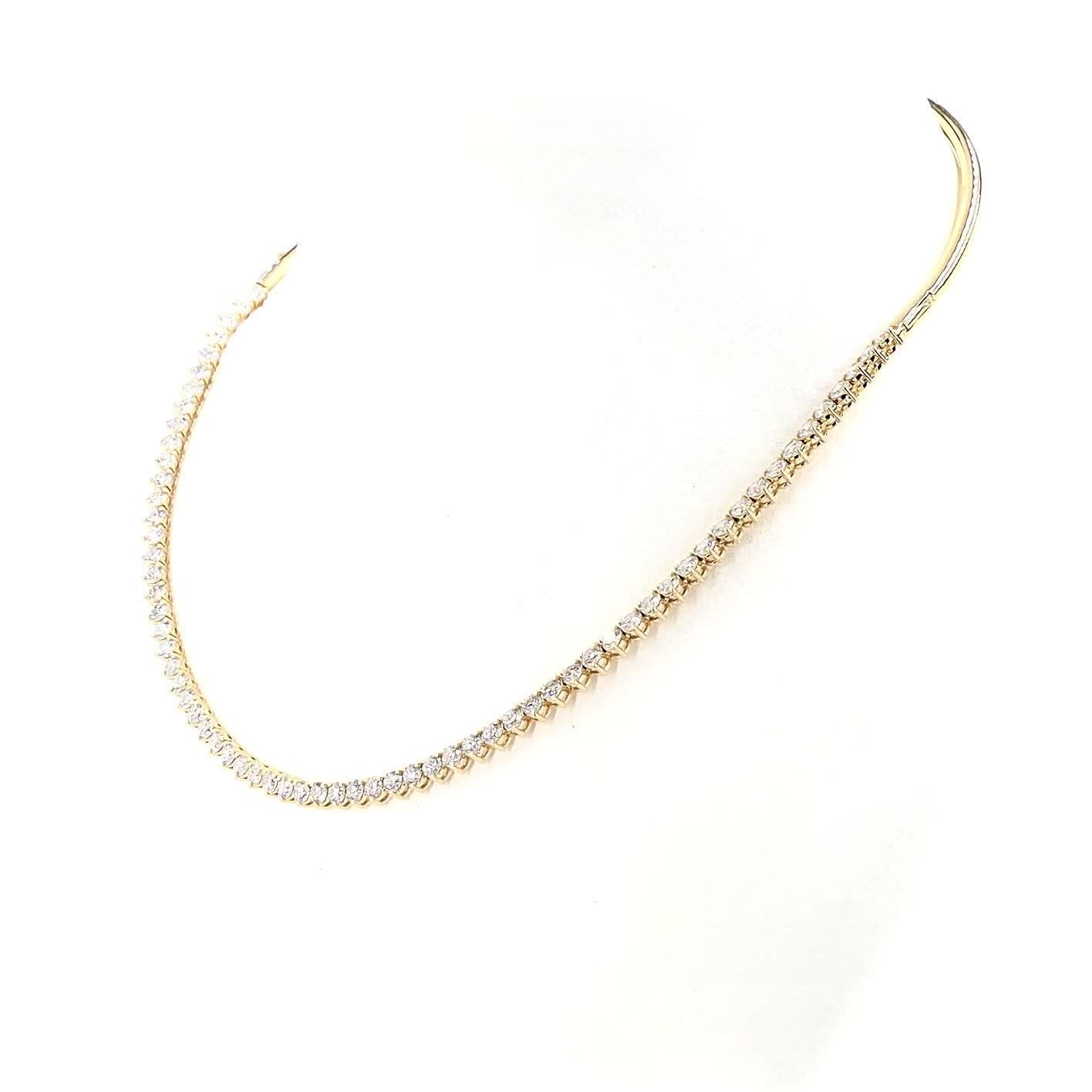 Yellow Gold Collar Diamond Necklace