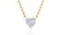 Solitaire Diamond Heart Pendant
