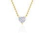 Solitaire Diamond Heart Pendant