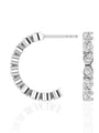 Hydra Arc Bezel Hoop Diamond Earrings