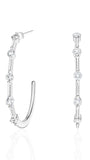 Ios Stationed Hoop Earrings