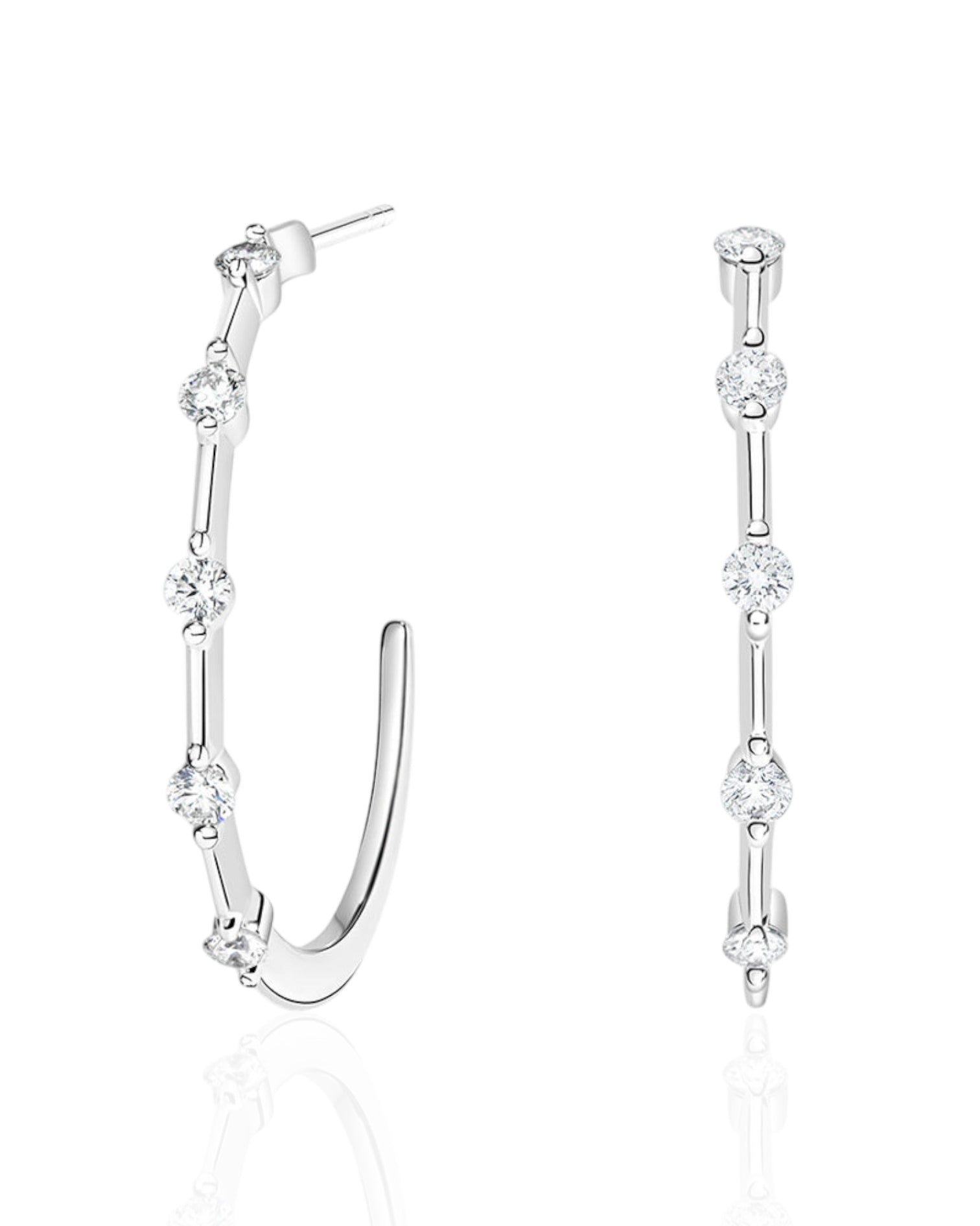 Ios Stationed Hoop Earrings