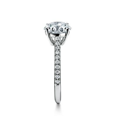 Vara Brilliant Round Engagement Ring in 18k White Gold (TCW: 1.6)