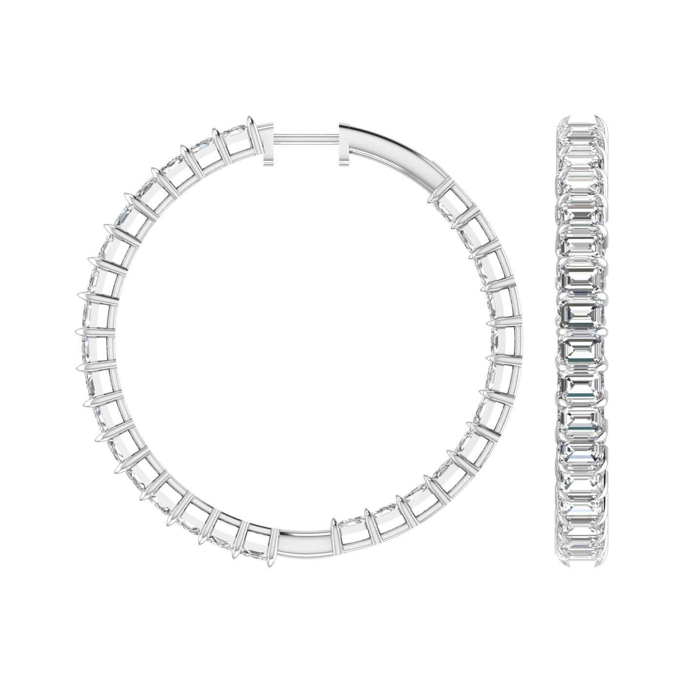 Los York East-West Emerald Hoops