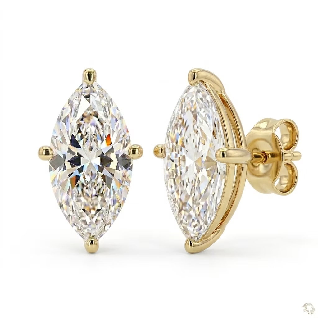 Marquise Solitaire Studs