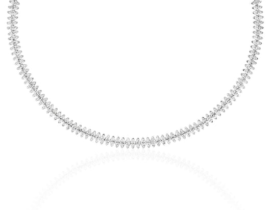 Marquise Diamond Tennis Necklace