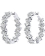 Multishape Diamond Hoop Earrings