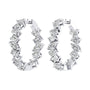 Multishape Diamond Hoop Earrings