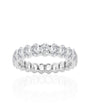 Oval Infinity Band in 14k White Gold