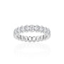 Oval Infinity Band in 14k White Gold